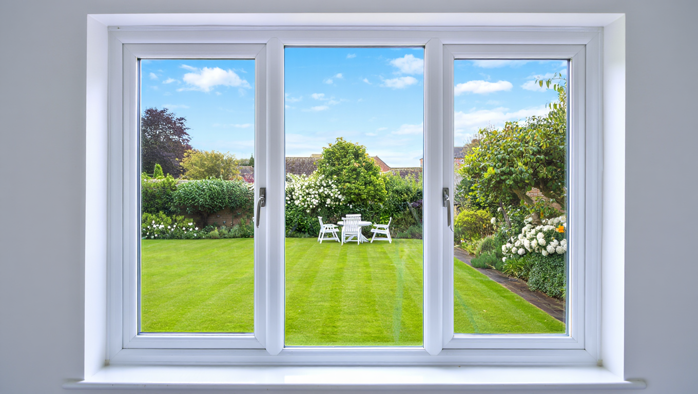 A clear sealed unit with no misting or condensation between the panes